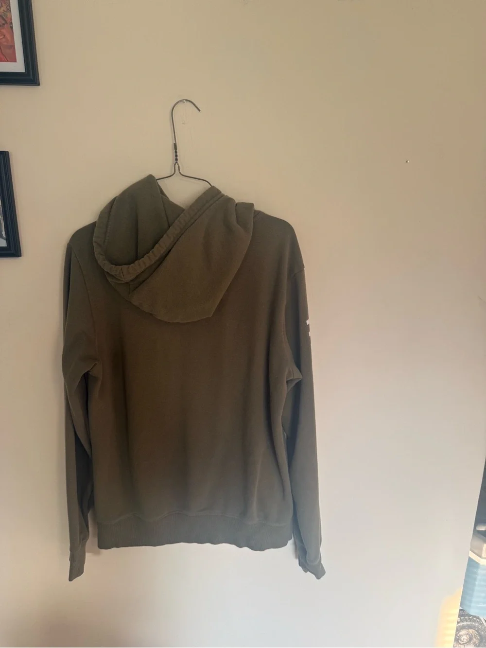The North Face Olive Green Pullover Logo Hoodie